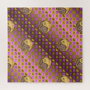 Capricorn & Fire Rooster Jigsaw Puzzle