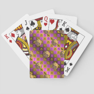 Capricorn & Fire Rooster Playing Cards