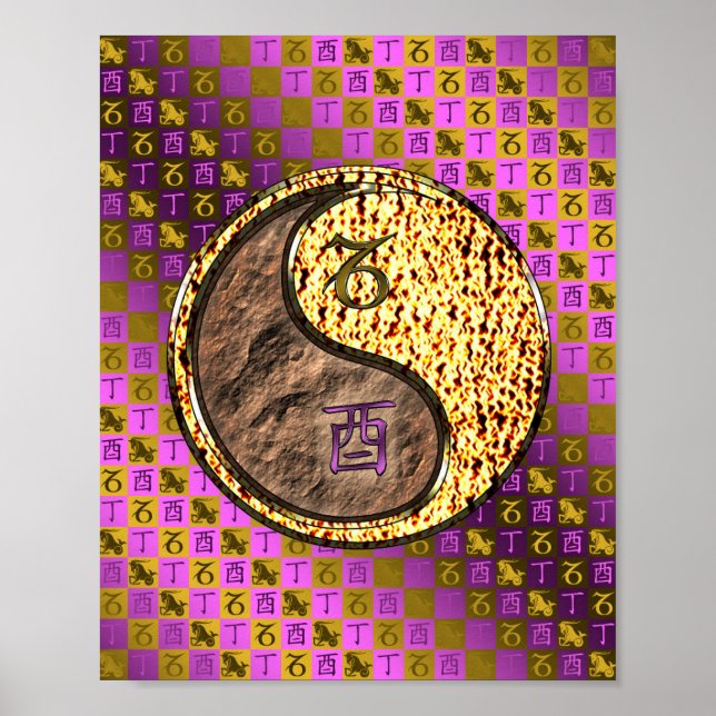 Capricorn & Fire Rooster Poster (Front)