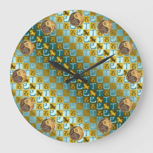 Capricorn & Fire Snake Large Clock