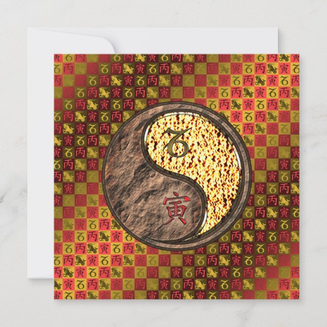 Capricorn & Fire Tiger Card (Front)