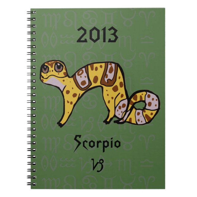 "Capricorn Gecko" Zodiac Leopard Gecko Notebook (Front)