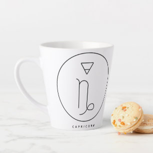 Capricorn Geometric Glyph Coffee Mug