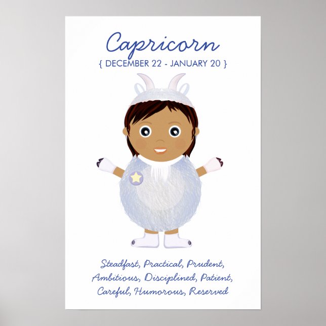 Capricorn - Girl Horoscope Poster (Front)