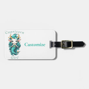 Capricorn Girl Mermaid Thunder_Cove Luggage Tag