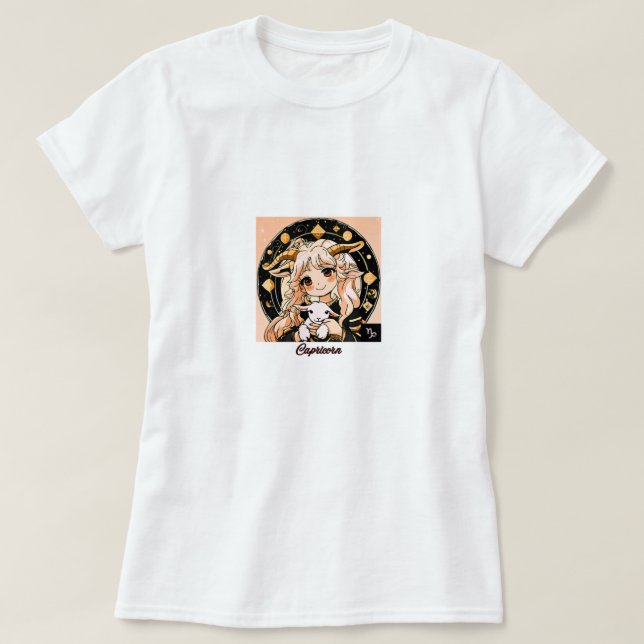 Capricorn Girl T-Shirt (Design Front)