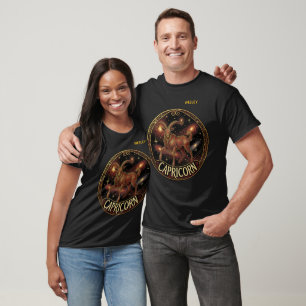 Capricorn Goat With A Horn Zodiac Symbol T-Shirt
