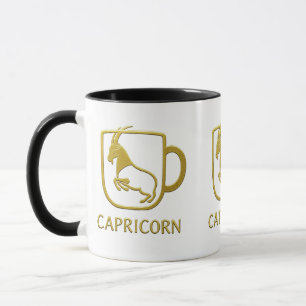 Capricorn Golden Zodiac Mug  