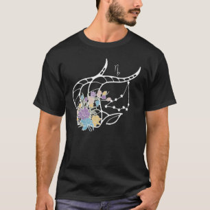 Capricorn   Hippie Zodiac Flowers  Peace Love Unit T-Shirt