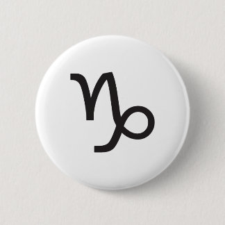 CAPRICORN, HOROSCOPE SYMBOL 6 CM ROUND BADGE
