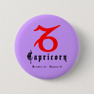 Capricorn, Horoscope, zodiac, astrology 6 Cm Round Badge