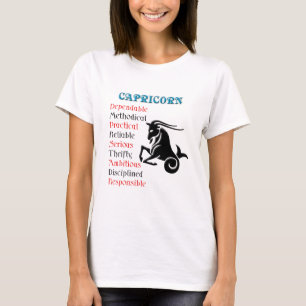 Capricorn Horoscope Zodiac Sign T-Shirt