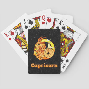 Capricorn illustration playing cards