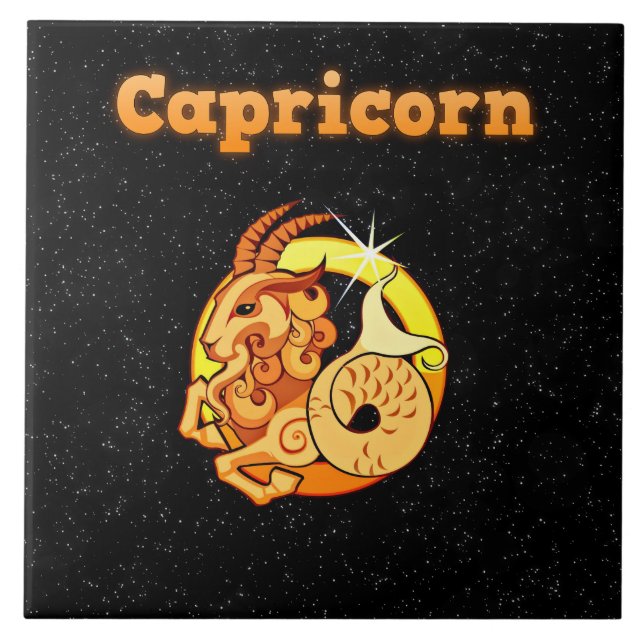 Capricorn illustration tile (Front)