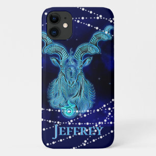 Capricorn in Dark Blue II iPhone 11 Case