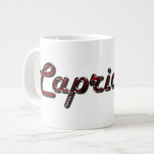 Capricorn in Garnets Large Coffee Mug