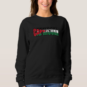 Capricorn Jordanian Horoscope Heritage Dna Flag  Sweatshirt