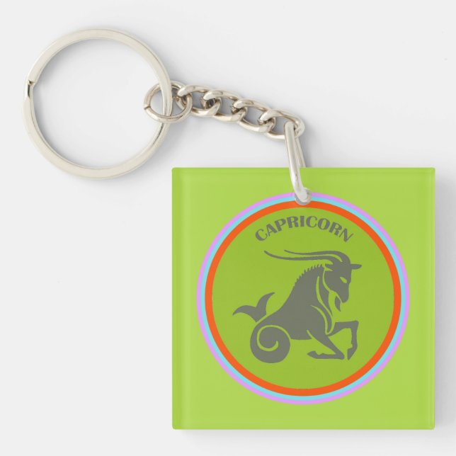 Capricorn Keychain (Front)