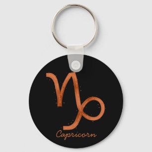 Capricorn Keychain