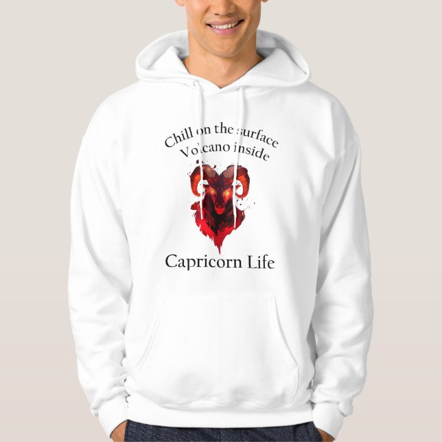 Capricorn lovers Vibes Hoodie (Front)