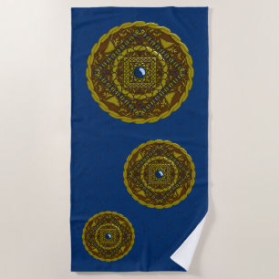 Capricorn Mandala Beach Towel