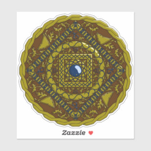 Capricorn Mandala Contour Sticker