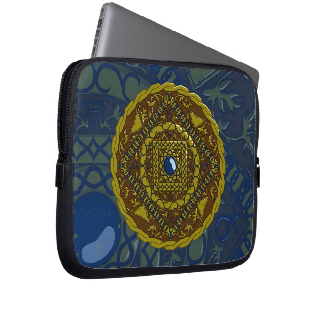 Capricorn Mandala Laptop Case (Front Right)