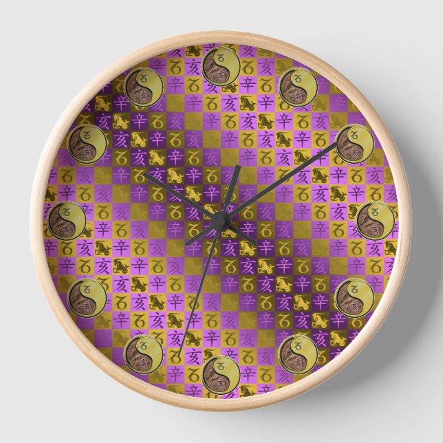 Capricorn & Metal Boar Clock (Front)