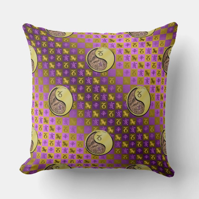 Capricorn & Metal Boar Cushion (Front)