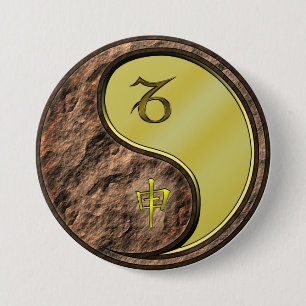 Capricorn & Metal Monkey 7.5 Cm Round Badge