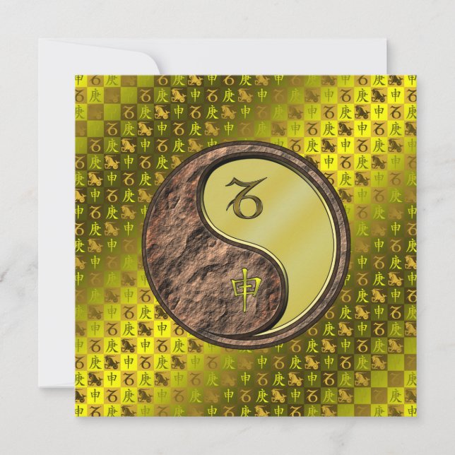 Capricorn & Metal Monkey Card (Front)