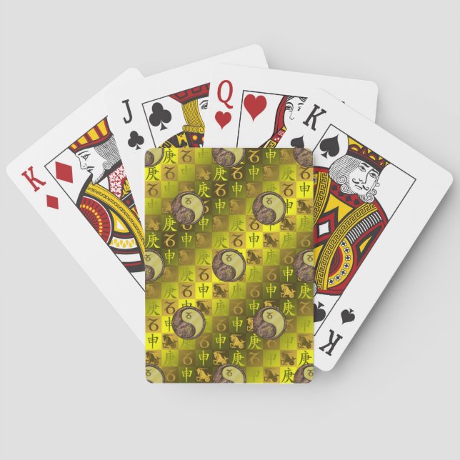 Capricorn & Metal Monkey Playing Cards (Back)