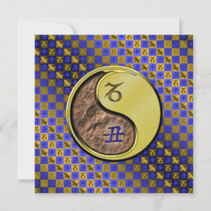 Capricorn & Metal Ox Card