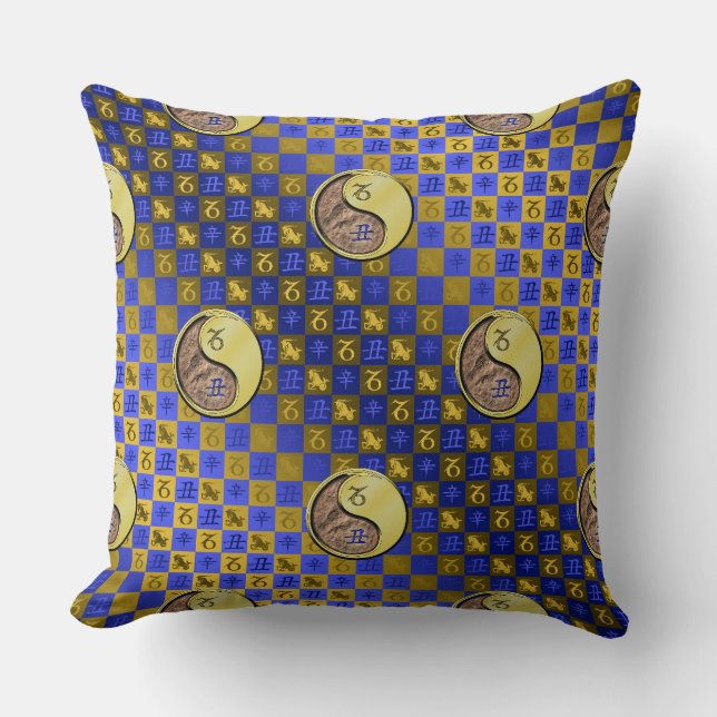Capricorn & Metal Ox Cushion (Front)