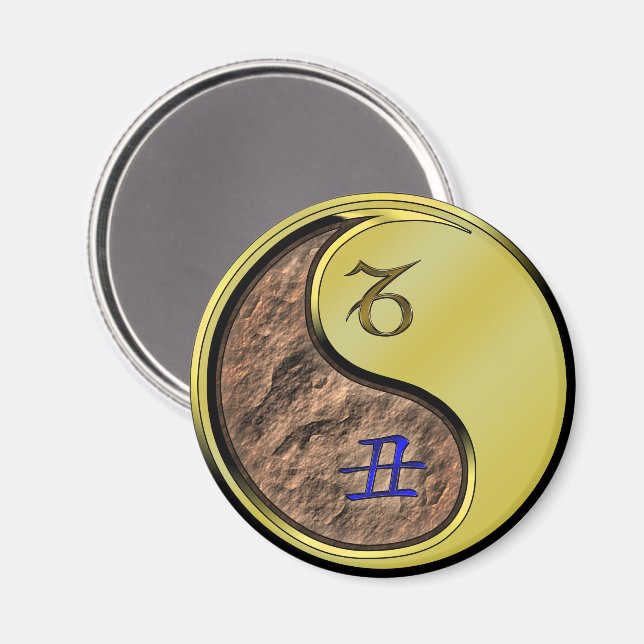 Capricorn & Metal Ox Magnet (Front/Back)