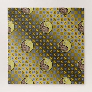 Capricorn & Metal Rabbit Jigsaw Puzzle