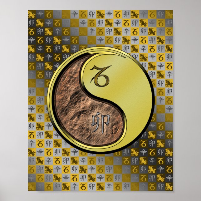 Capricorn & Metal Rabbit Poster (Front)