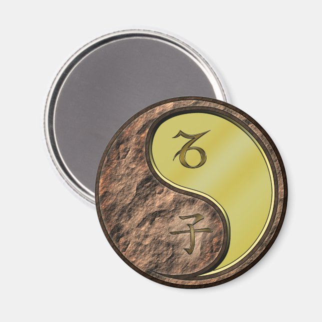 Capricorn & Metal Rat Magnet (Front/Back)