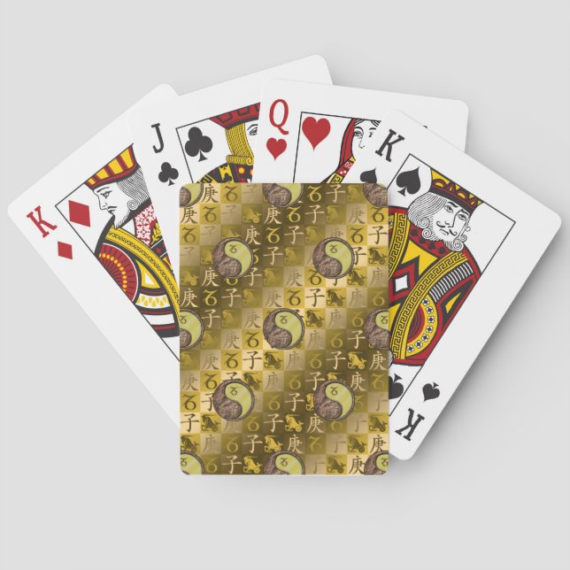 Capricorn & Metal Rat Playing Cards (Back)