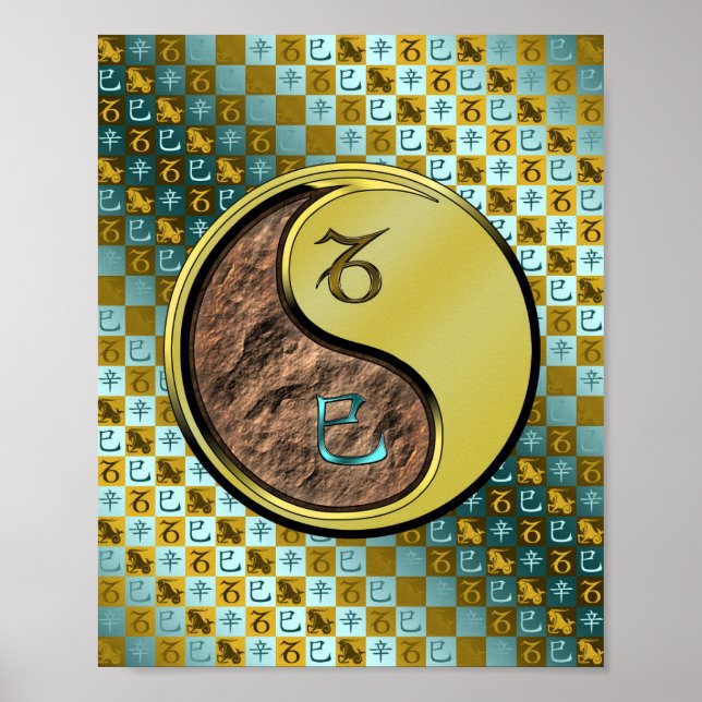 Capricorn & Metal Snake Poster (Front)