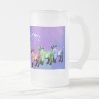 Capricorn Mulitcolored Miniature Goat Frosted Mug