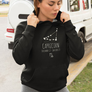 Capricorn   Personalised Zodiac Constellation Hoodie