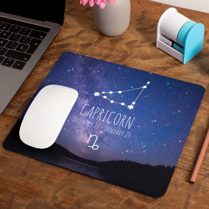 Capricorn   Personalised Zodiac Constellation Mouse Mat