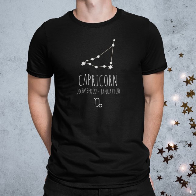 Capricorn | Personalised Zodiac Constellation T-Shirt (Creator Uploaded)