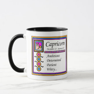 Capricorn Personality Traits 11oz. Combo Designer Mug