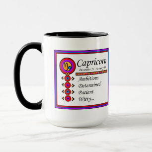 Capricorn Personality Traits Designer Mug