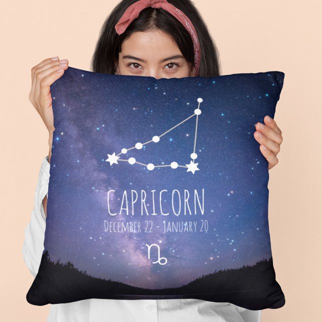 Capricorn | Personalized Zodiac Constellation Cushion (Creator Uploaded)