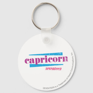 Capricorn Purple Key Ring