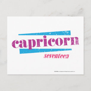 Capricorn Purple Postcard
