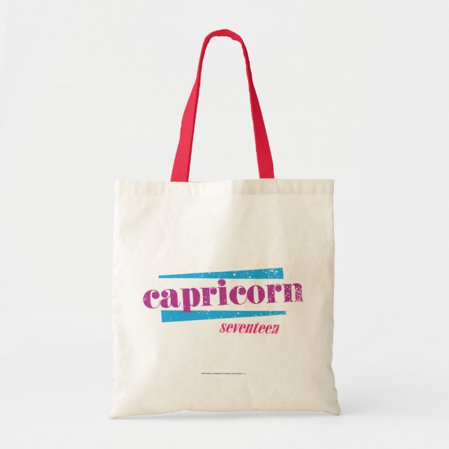 Capricorn Purple Tote Bag (Front)